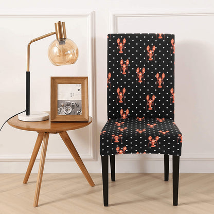 Lobster Print Design LKS401 Dining Chair Slipcover