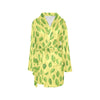 Spinach Print Design LKS302 Women's Fleece Robe