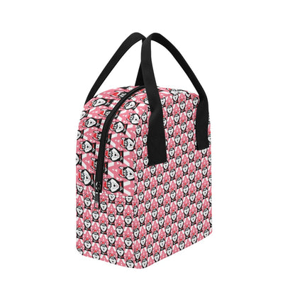 Siberian Huskies Christmas Themed Print Design LKS302 Insulated Lunch Bag