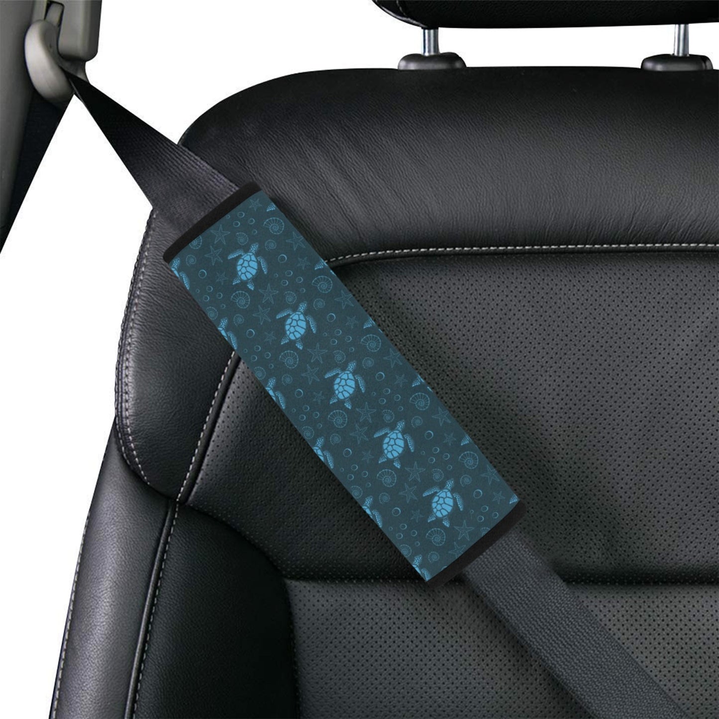 Sea Turtle Print Design LKS308 Car Seat Belt Cover