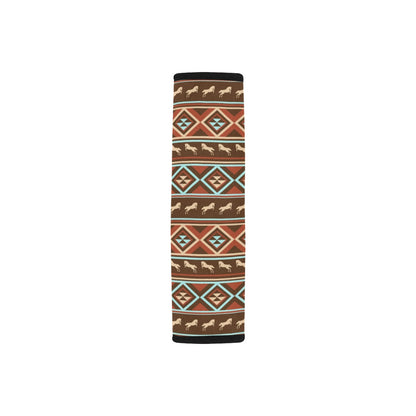 Western Horse Pattern Print LKS301 Car Seat Belt Cover