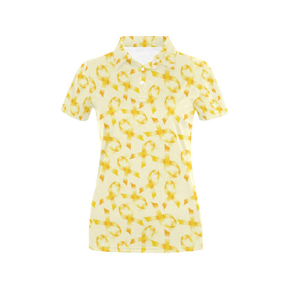 Bone cancer Pattern Print Design 01 Women's Polo Shirt