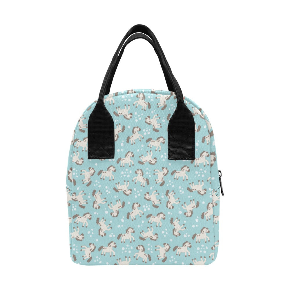 Horse Cute Print Design LKS306 Insulated Lunch Bag