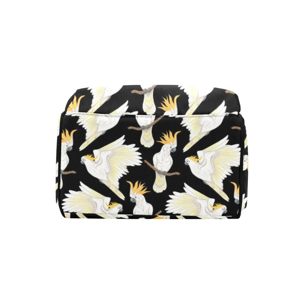 Cockatoo Print Design LKS402 Diaper Bag Backpack