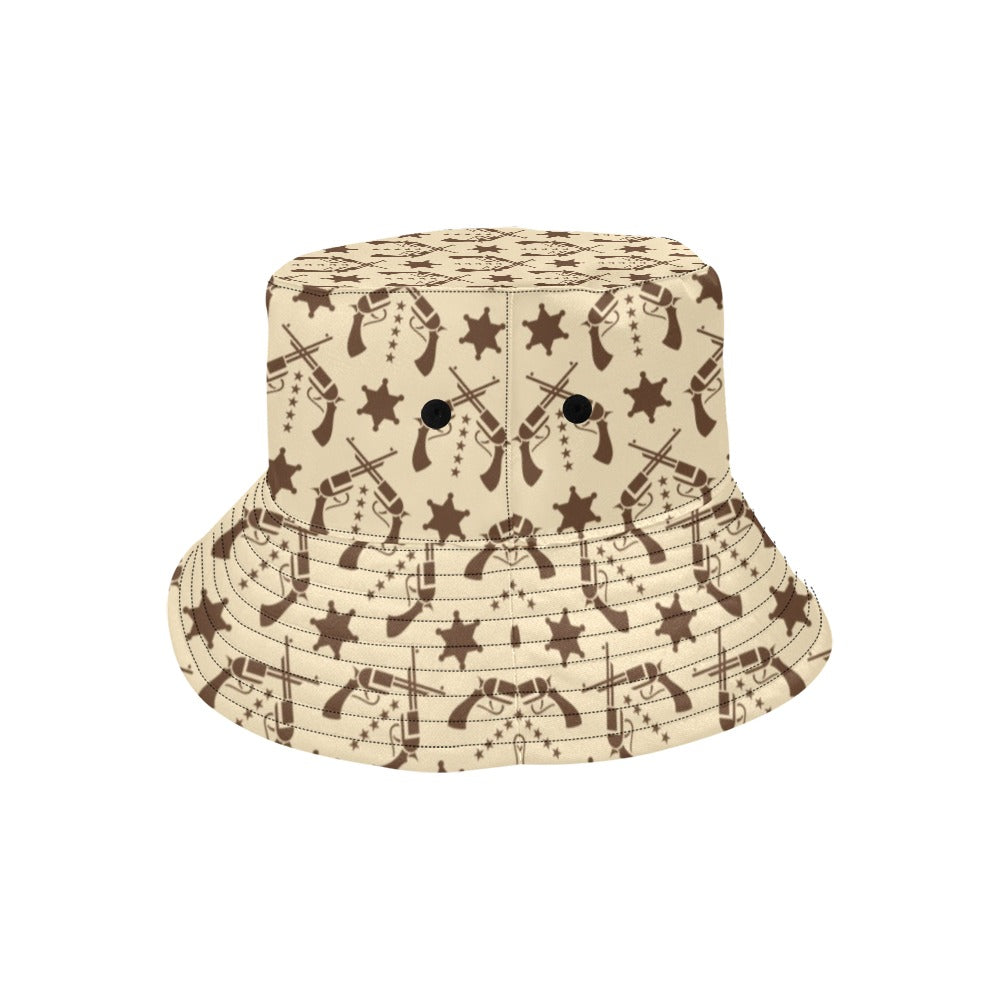 Western Cowboy Print Design LKS302 Unisex Bucket Hat