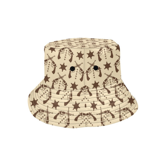Western Cowboy Print Design LKS302 Unisex Bucket Hat