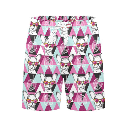 Chihuahua Cute Triangle Pattern Men's Swim Trunks Beach Shorts
