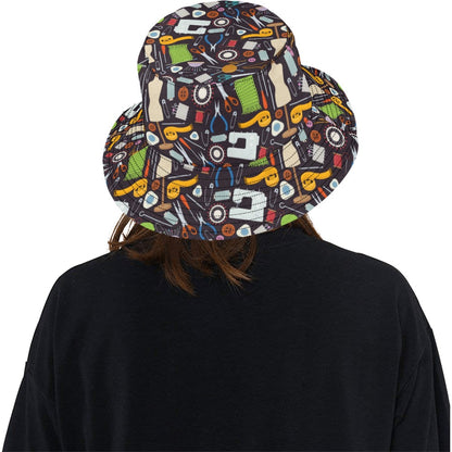 Sewing Equipment Print Design LKS308 Unisex Bucket Hat