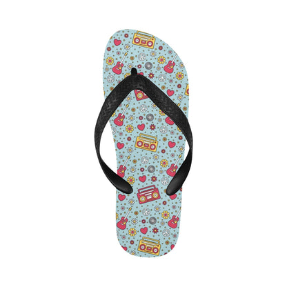 Hippie Print Design LKS307 Flip Flops