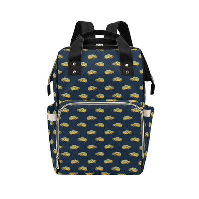 School Bus Print Design LKS304 Diaper Bag Backpack