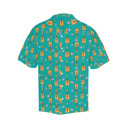 Ukulele Print Design LKS403 Men's Men's Hawaiian Shirt
