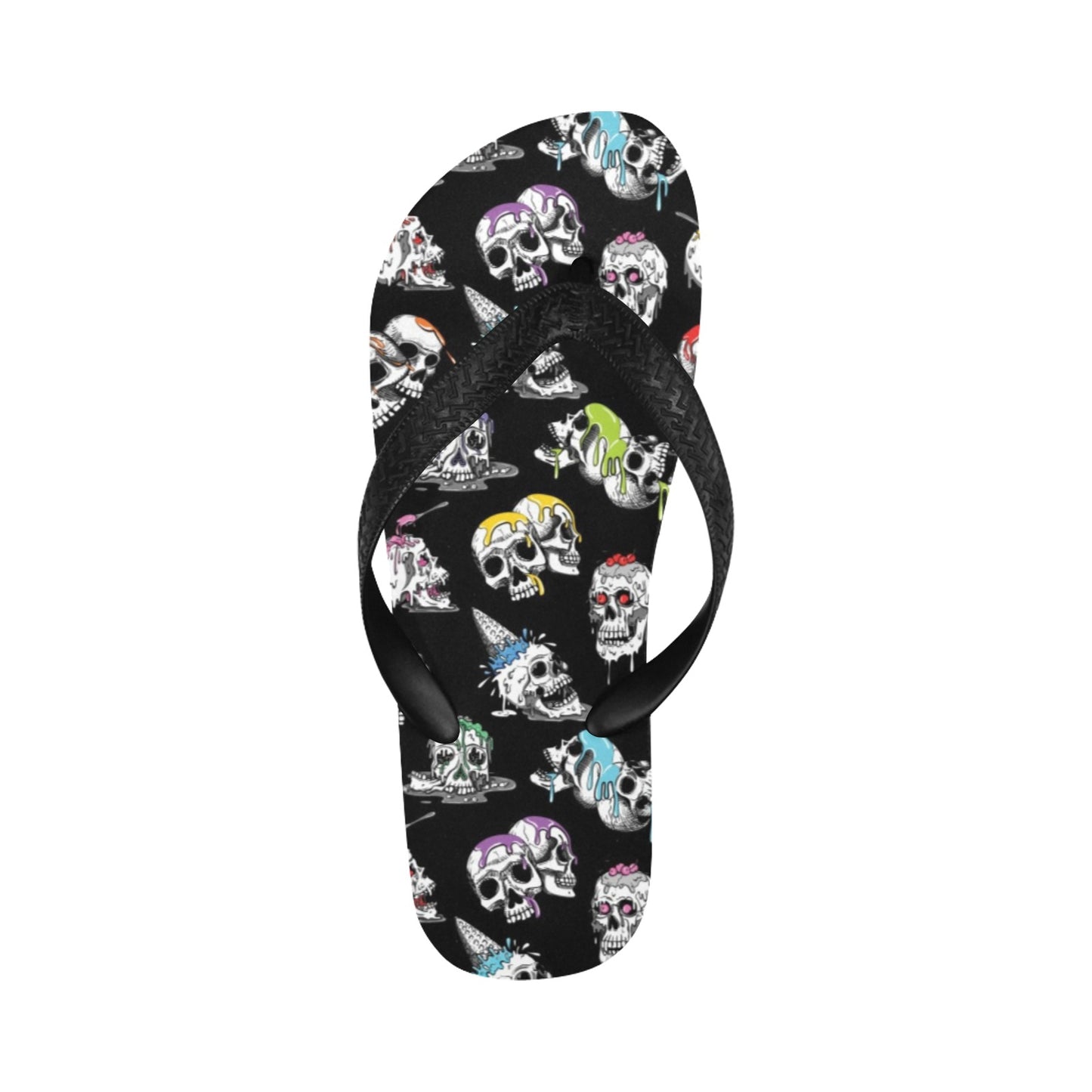 Skull Print Design LKS3013 Flip Flops