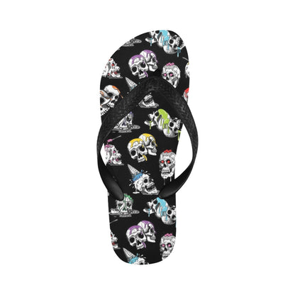 Skull Print Design LKS3013 Flip Flops