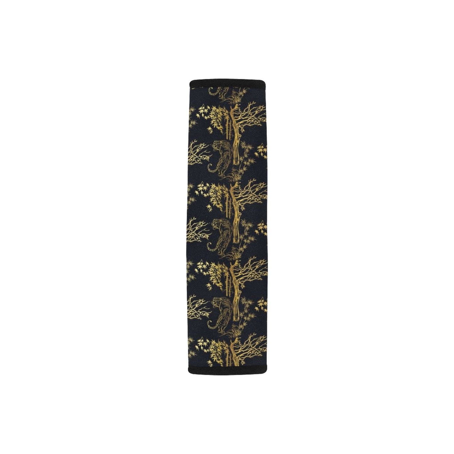 Tiger Gold Print Design LKS307 Car Seat Belt Cover