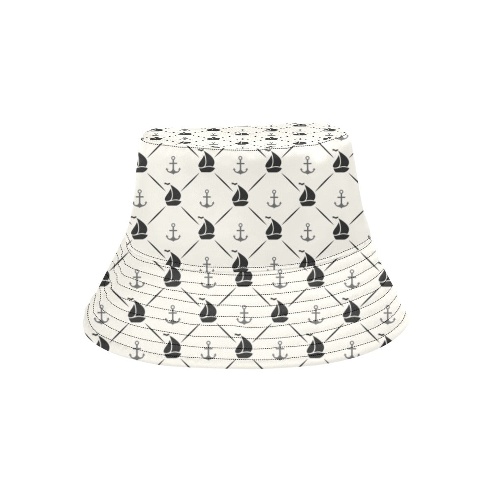 Sailboat Print Design LKS302 Unisex Bucket Hat