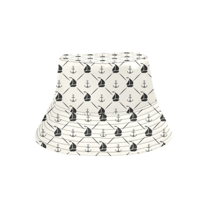 Sailboat Print Design LKS302 Unisex Bucket Hat