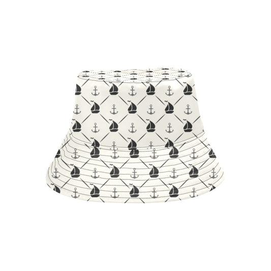 Sailboat Print Design LKS302 Unisex Bucket Hat