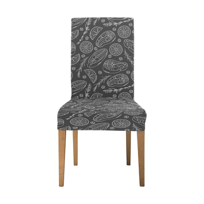 Steak Print Design LKS301 Dining Chair Slipcover