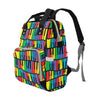 Piano Print Design LKS402 Diaper Bag Backpack