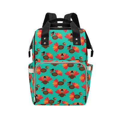 Turkey Print Design LKS402 Diaper Bag Backpack