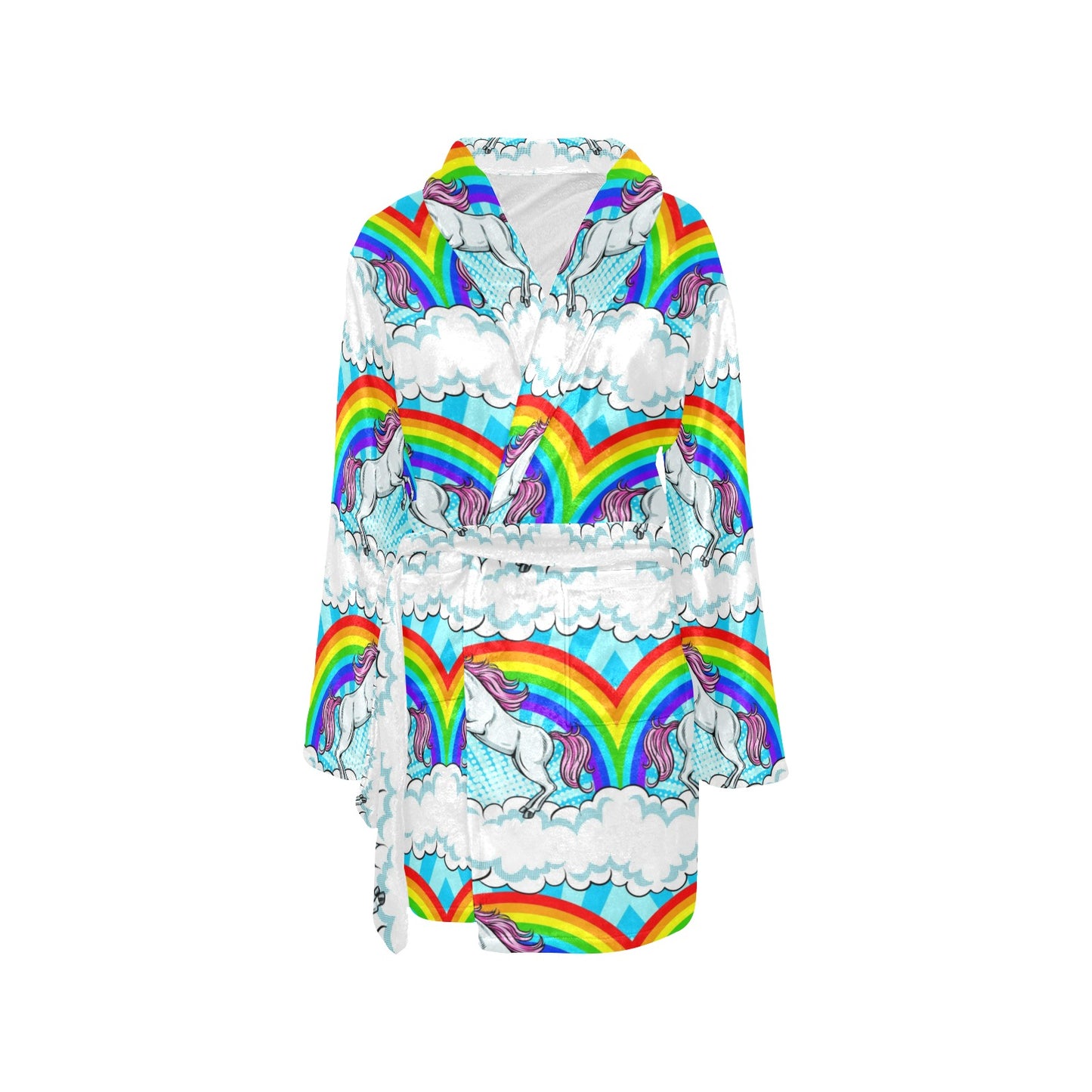 Unicorn Rainbow Women's Fleece Robe