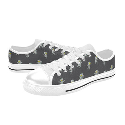 Mummy Print Design LKS305 Women's White Low Top Shoes