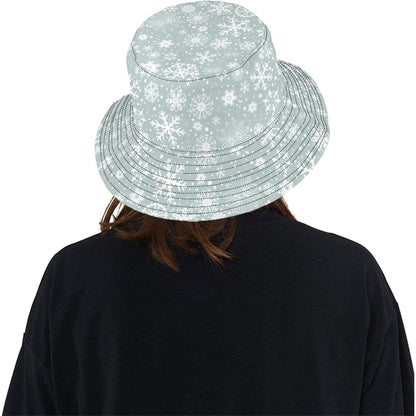 Snowflake Print Design LKS303 Unisex Bucket Hat