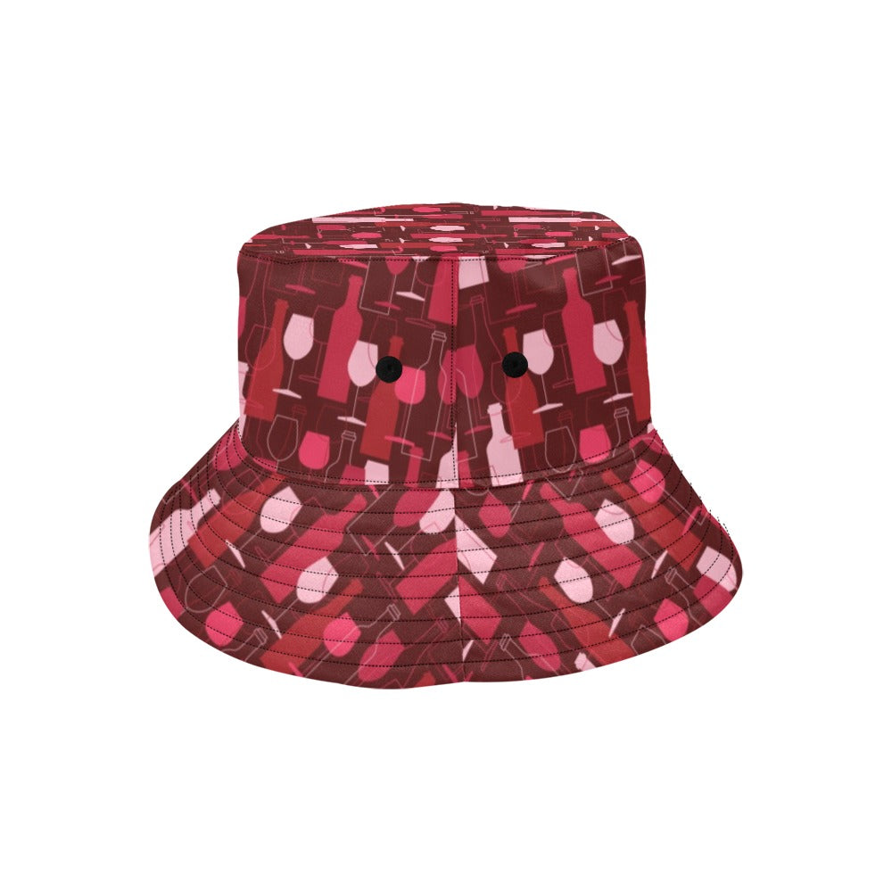 Wine Print Design LKS304 Unisex Bucket Hat