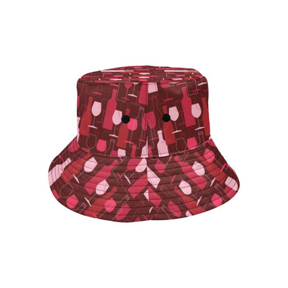 Wine Print Design LKS304 Unisex Bucket Hat