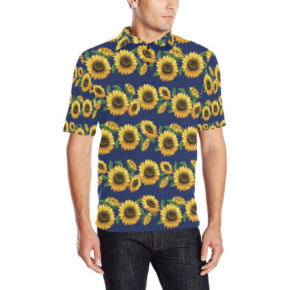 Sunflower Print Design LKS307 Men Polo Shirt