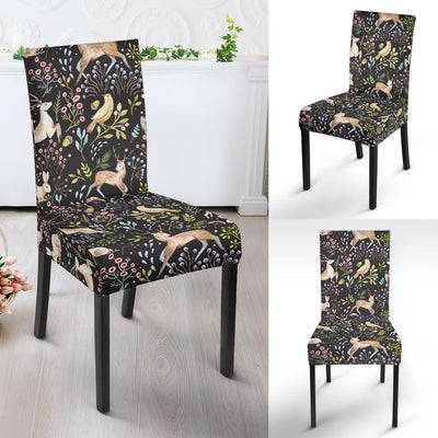 Deer Floral Jungle Dinning Chair Slipper-JTAMIGO.COM