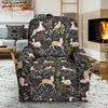 Deer Floral Jungle Recliner Slipcover-JTAMIGO.COM