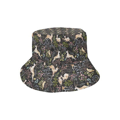 Deer Floral Jungle Unisex Bucket Hat