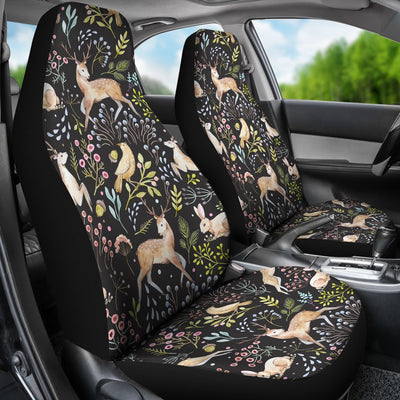 Deer Floral Jungle Universal Fit Car Seat Covers
