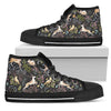 Deer Floral Jungle Women High Top Shoes