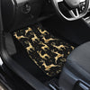 Deer Gold Pattern Car Floor Mats
