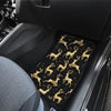 Deer Gold Pattern Car Floor Mats