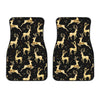 Deer Gold Pattern Car Floor Mats