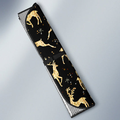 Deer Gold Pattern Car Sun Shade For Windshield