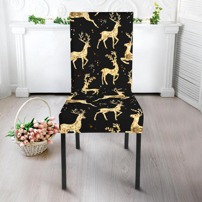 Deer Gold Pattern Dinning Chair Slipper-JTAMIGO.COM