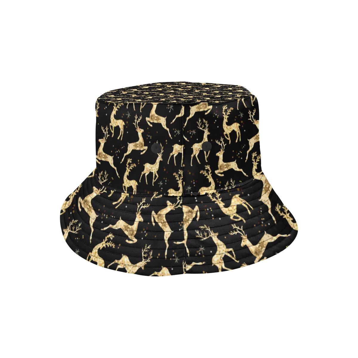 Deer Gold Pattern Unisex Bucket Hat