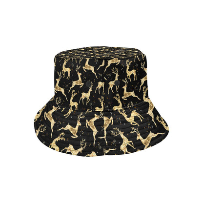 Deer Gold Pattern Unisex Bucket Hat