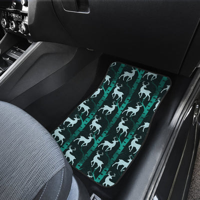 Deer Jungle Print Pattern Car Floor Mats