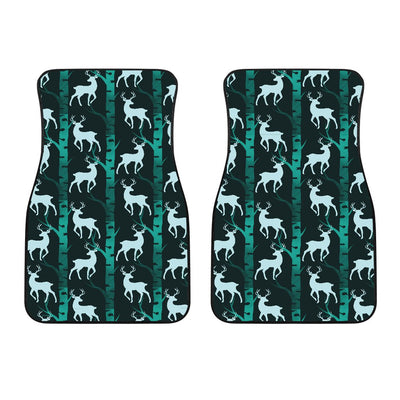 Deer Jungle Print Pattern Car Floor Mats