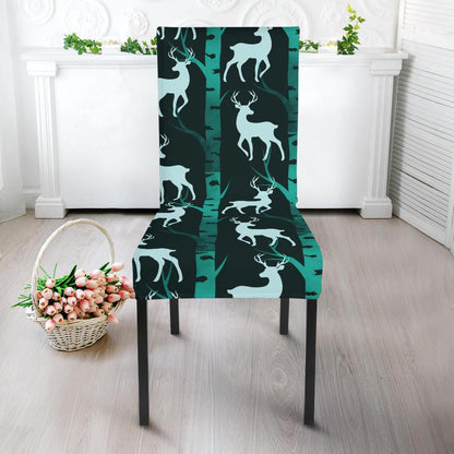 Deer Jungle Print Pattern Dinning Chair Slipper-JTAMIGO.COM