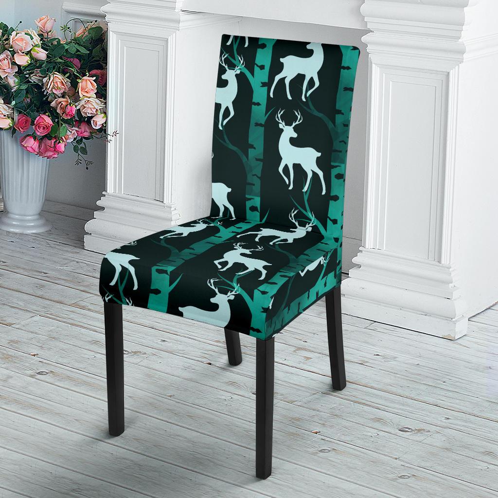 Deer Jungle Print Pattern Dinning Chair Slipper-JTAMIGO.COM