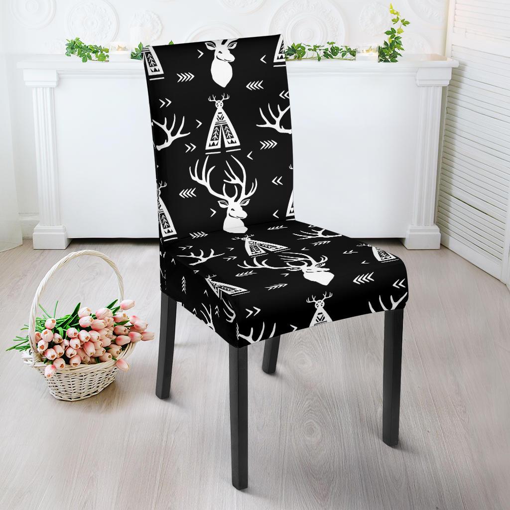 Deer Native Indian Print Pattern Dinning Chair Slipper-JTAMIGO.COM