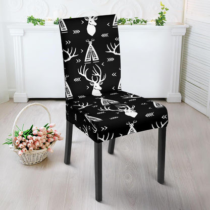 Deer Native Indian Print Pattern Dinning Chair Slipper-JTAMIGO.COM