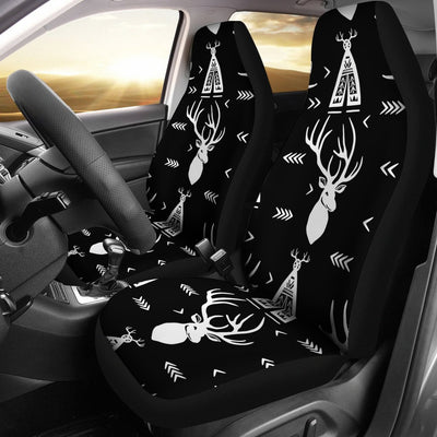 Deer Native Indian Print Pattern Universal Fit Car Seat Covers