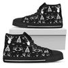 Deer Native Indian Print Pattern Women High Top Shoes